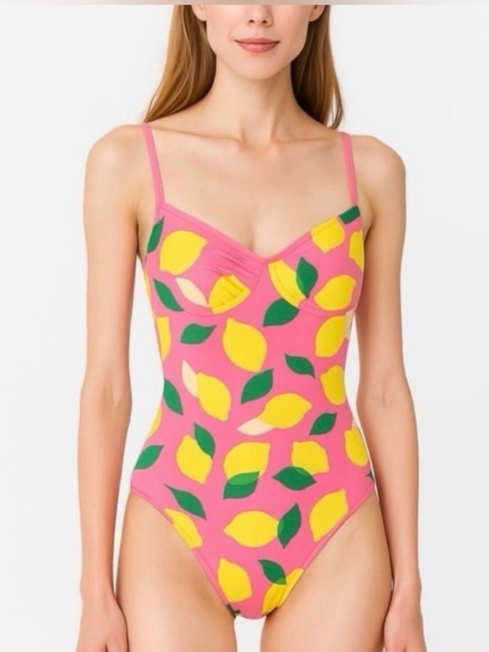 Kate Spade New York Sea Star Pink Lemon One Piece Swimsuit